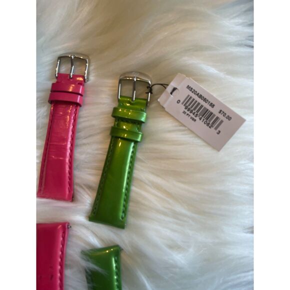 Michele Deco Square White Face 29MM Water Resistant Watch ~Box & Extra Bands main image 5